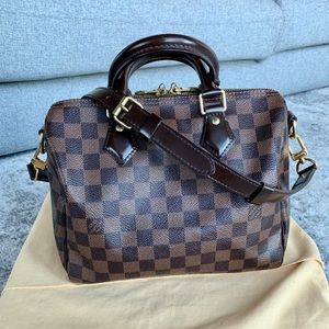 Louis Vuitton Speedy Bandoulière 25 Damier Ebene Canvas [Authentic]